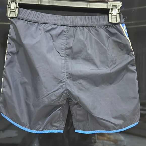 Gucci Blue and Red Athletic Shorts with Sporty Accents - Picture 2 of 3